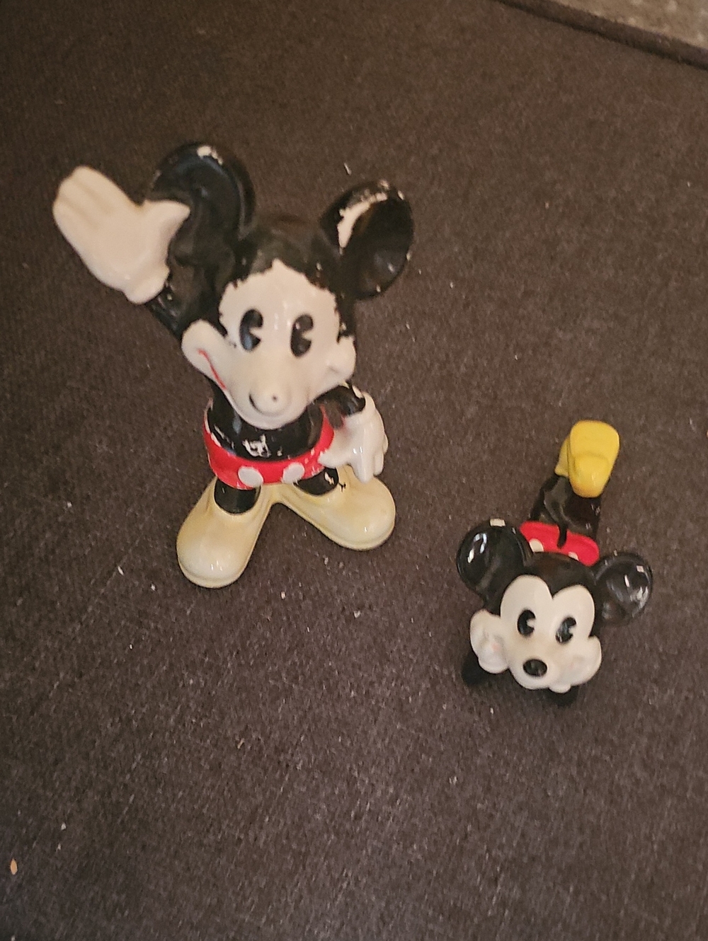 Disney Black & Red Classic Mouse Figurines Set